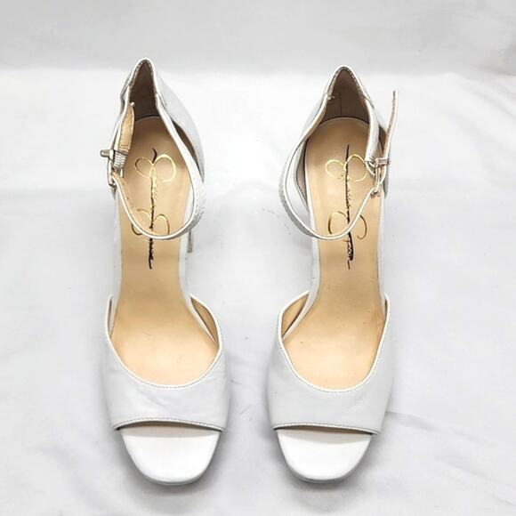 JESSICA SIMPSON-PISILA-2-HEELED LEATHER■SANDAL ANKLE STRAP- ■NWOB■ 💎LADIES 8💎 - Picture 6 of 16